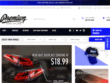Tablet Screenshot of premiumautostyling.com